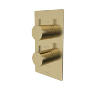 Tavistock Quantum Dual Function Thermostatic Shower Valve - Brushed Brass