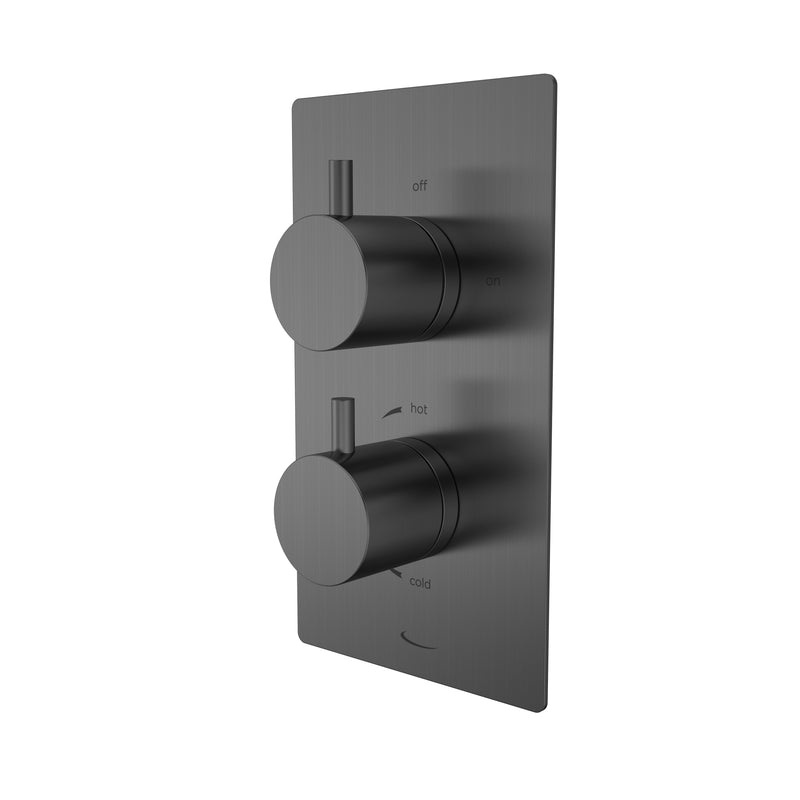 Tavistock Quantum Dual Function Thermostatic Shower Valve - Gunmetal