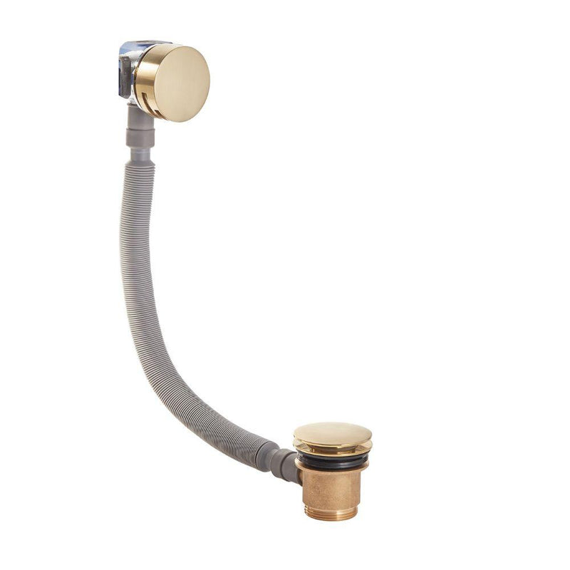 Tavistock Round Overflow Bath Filler - Brushed Brass