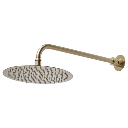 Tavistock Quantum Round Adjustable Shower Arm - Brushed Brass