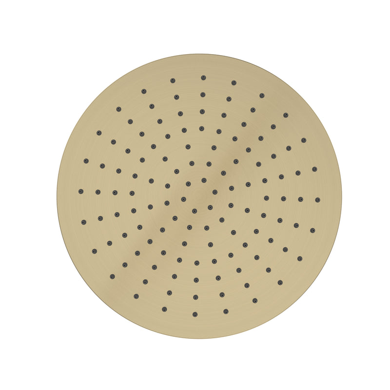 Tavistock Cohort Round 250mm Shower Head - Brushed Brass