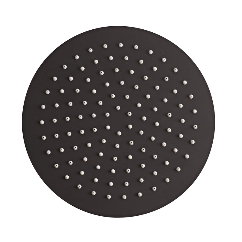 Tavistock Quantum Round 250mm Shower Head - Black
