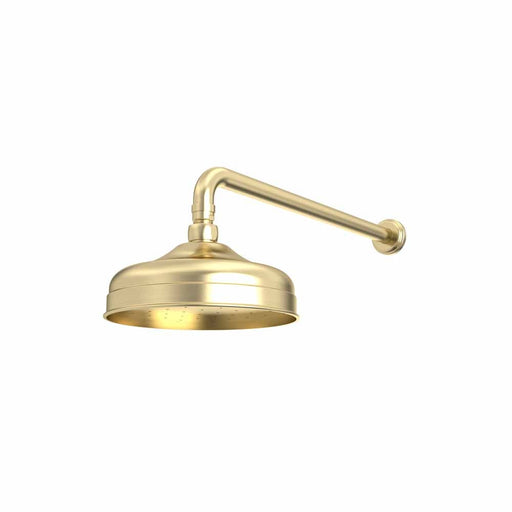 Tavistock Lansdown Traditional Shower Head 200mm - Brushed Brass