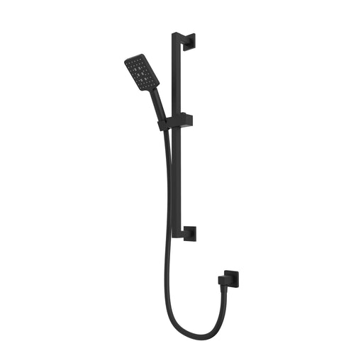 Tavistock Square Shower Kit with Riser Rail & Handset - Black
