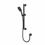 Tavistock Square Shower Kit with Riser Rail & Handset - Black