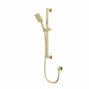 Tavistock Square Shower Kit with Riser Rail & Handset - Brushed Brass