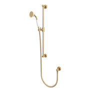 Tavistock Lansdown Traditional Shower Riser Kit - Brushed Brass