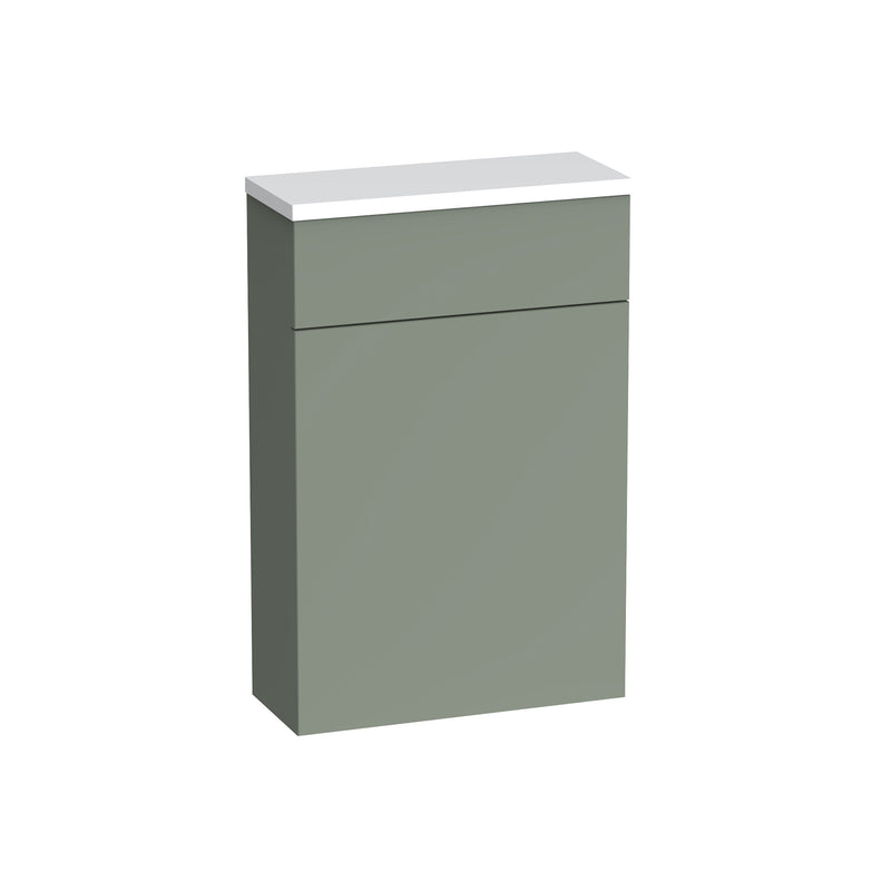 Tavistock Acumen 570mm Back To Wall WC Unit & Worktop - Matt Laurel Green