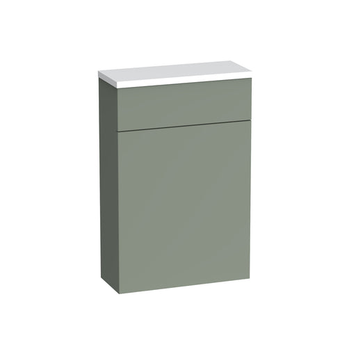 Tavistock Acumen 570mm Back To Wall WC Unit & Worktop - Matt Laurel Green