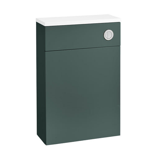 Tavistock Arlington Back To Wall WC Unit & Worktop - Matt Viridian Green