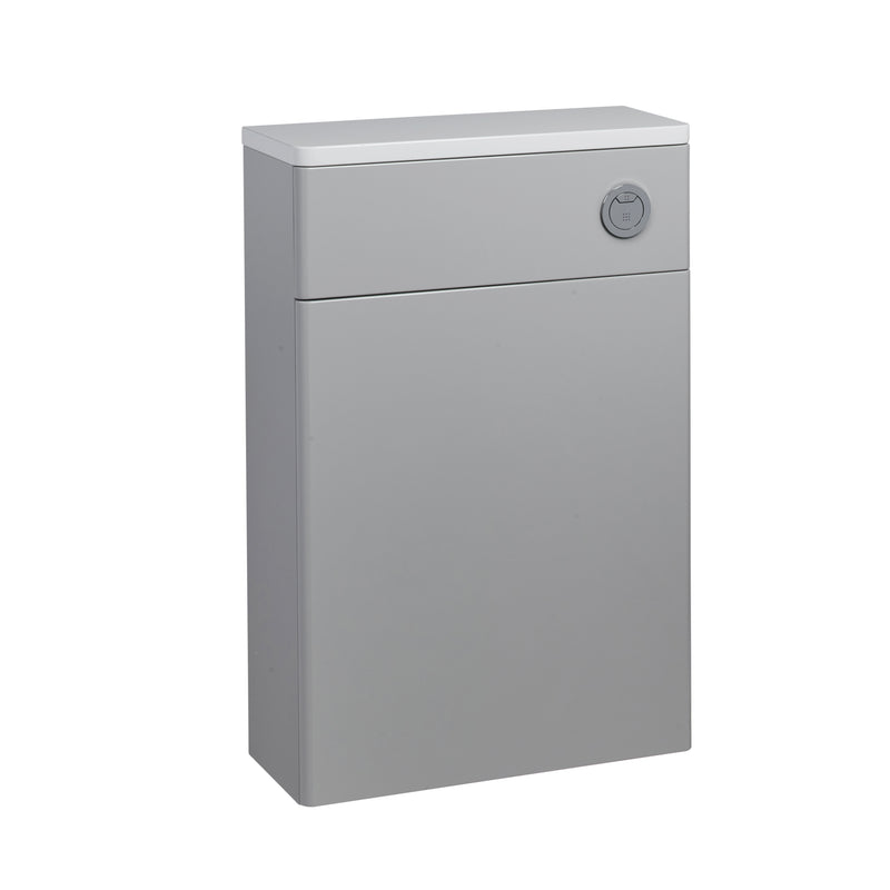 Tavistock Compass 570mm Back to Wall WC Unit & Worktop - Gloss Light Grey