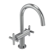 Tavistock Cohort Cross Twin Handle Basin Mixer with Click Waste - Chrome