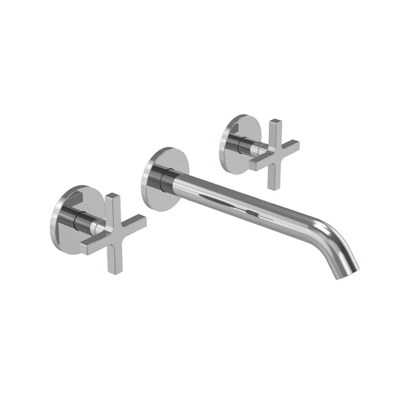 Tavistock Cohort Cross Wall Mounted Basin / Bath Mixer - Chrome