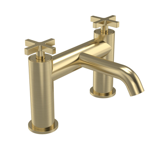 Tavistock Cohort Cross Bath Filler - Brushed Brass