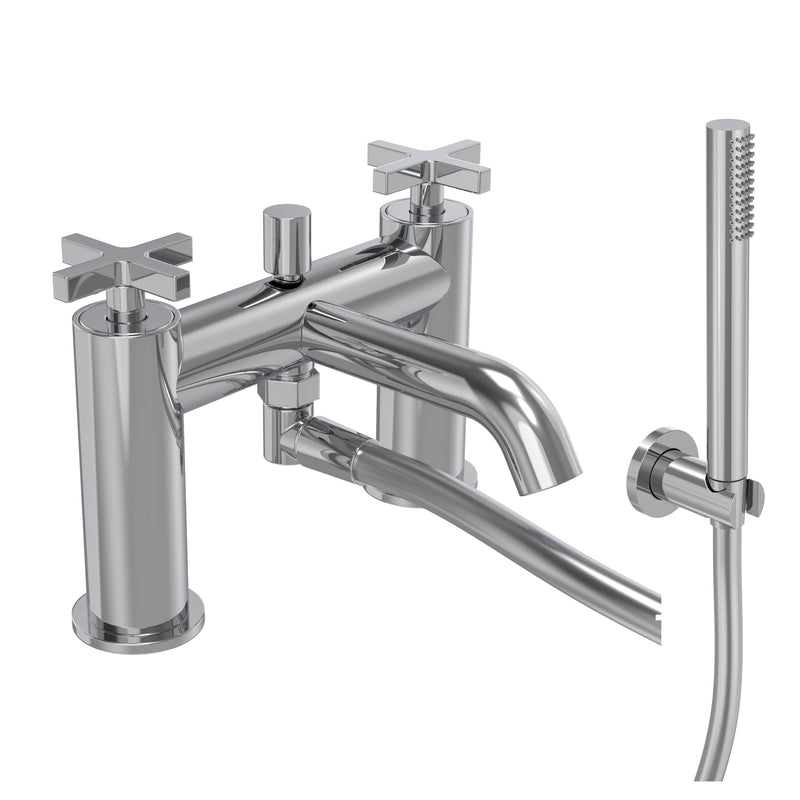 Tavistock Cohort Cross Bath Shower Mixer - Chrome