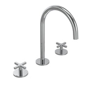 Tavistock Cohort Cross 3 Tap Hole Basin Mixer with Click Waste - Chrome