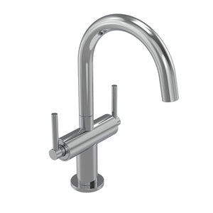 Tavistock Cohort Lever Twin Handle Basin Mixer with Click Waste - Chrome
