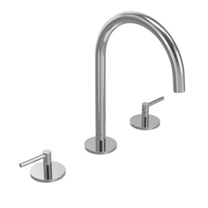 Tavistock Cohort Lever 3 Tap Hole Basin Mixer with Click Waste - Chrome