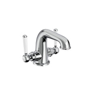 Tavistock Lansdown Twin Handle Basin Mixer with Click Waste - Chrome
