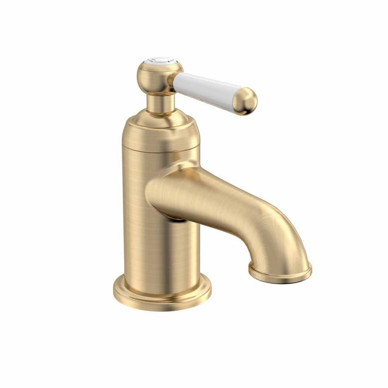 Tavistock Lansdown Mini Mono Basin Mixer with Click Waste - Brushed Brass