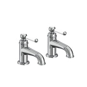 Tavistock Lansdown Basin Taps Pair - Chrome