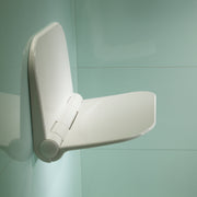 Tavistock Folding Wall Mounted Shower Seat - White