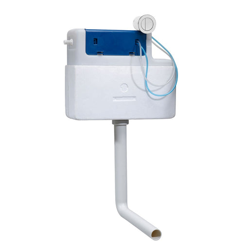Tavistock Vortex Concealed Cistern Side Inlet - Chrome Flush Button