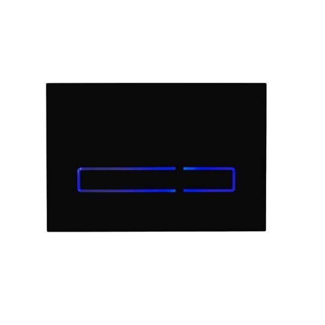 Tavistock Touch Operated Sensor Dual Flush Plate - Black