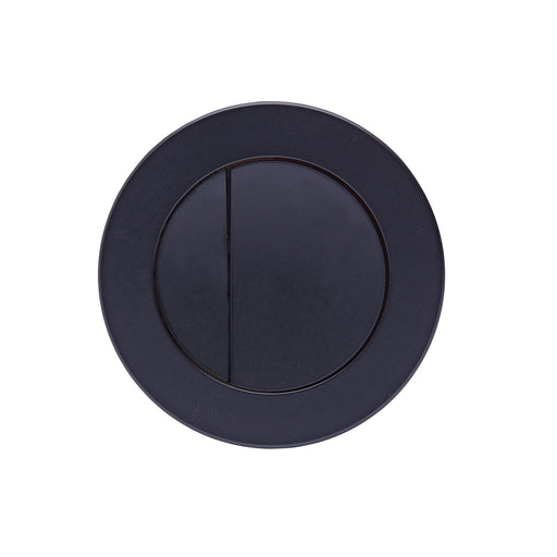Tavistock Concealed Cistern Round Dual Flush Button 75mm - Black