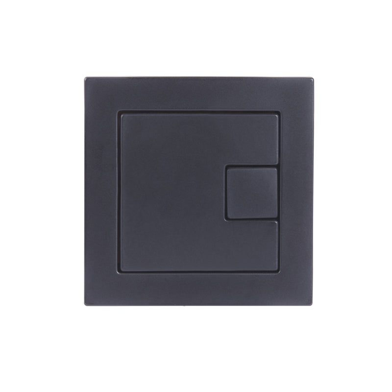 Tavistock Concealed Cistern Square Dual Flush Button 71mm - Black