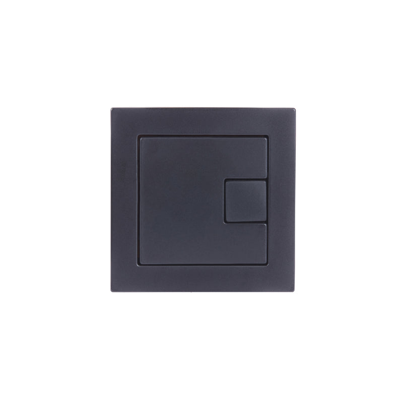 Tavistock Concealed Cistern Square Dual Flush Button 71mm - Black