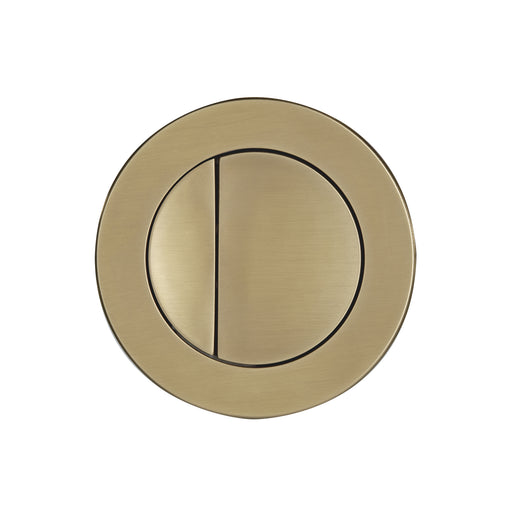 Tavistock Round Flush Button - Brushed Brass