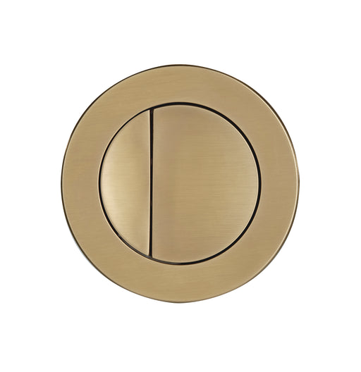 Tavistock Round Flush Button - Brushed Brass