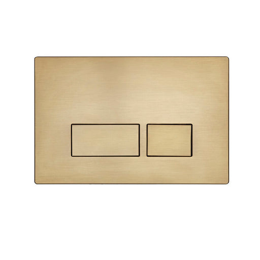 Tavistock Square Flush Plate - Brushed Brass