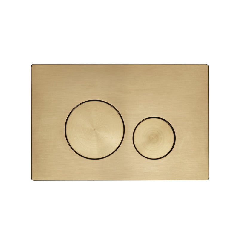 Tavistock Circles Flush Plate - Brushed Brass