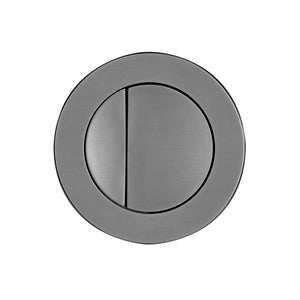 Tavistock Concealed Cistern Round Dual Flush Button 75mm - Gunmetal