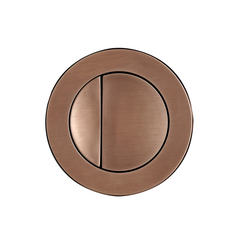 Tavistock Concealed Cistern Round Dual Flush Button 75mm - Brushed Bronze