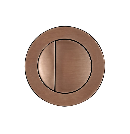 Tavistock Concealed Cistern Round Dual Flush Button 75mm - Brushed Bronze