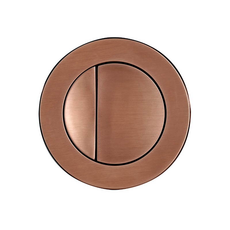 Tavistock Concealed Cistern Round Dual Flush Button 75mm - Brushed Bronze