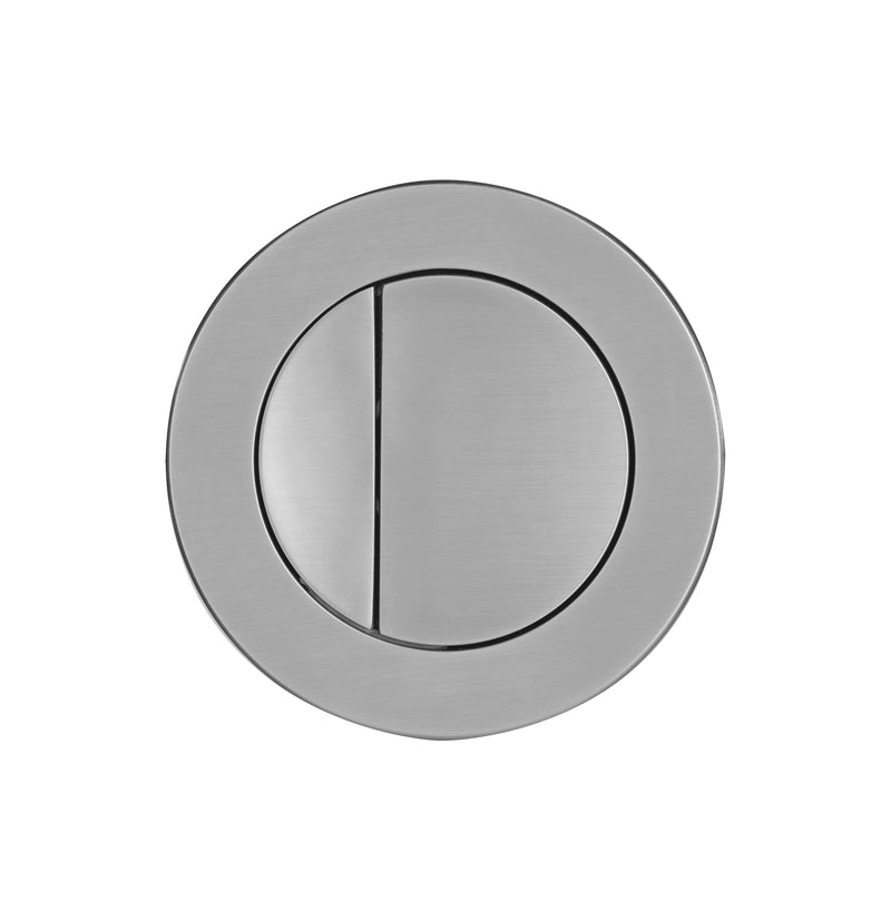 Tavistock Concealed Cistern Round Dual Flush Button 75mm - Brushed Nickel