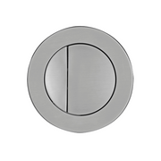 Tavistock Concealed Cistern Round Dual Flush Button 75mm - Brushed Nickel