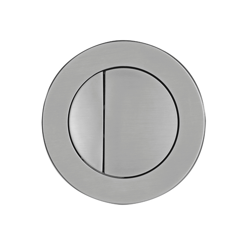 Tavistock Concealed Cistern Round Dual Flush Button 75mm - Brushed Nickel