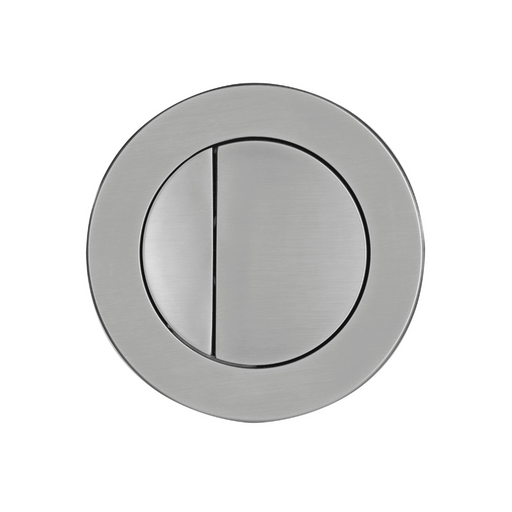 Tavistock Concealed Cistern Round Dual Flush Button 75mm - Brushed Nickel