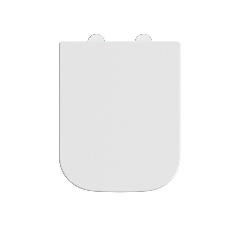 Tavistock Cadence Square Wrap Over Soft Close Toilet Seat - White
