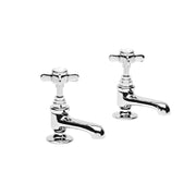Tavistock Varsity Basin Taps Pair - Chrome