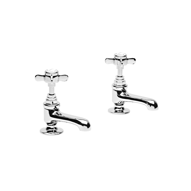 Tavistock Varsity Basin Taps Pair - Chrome