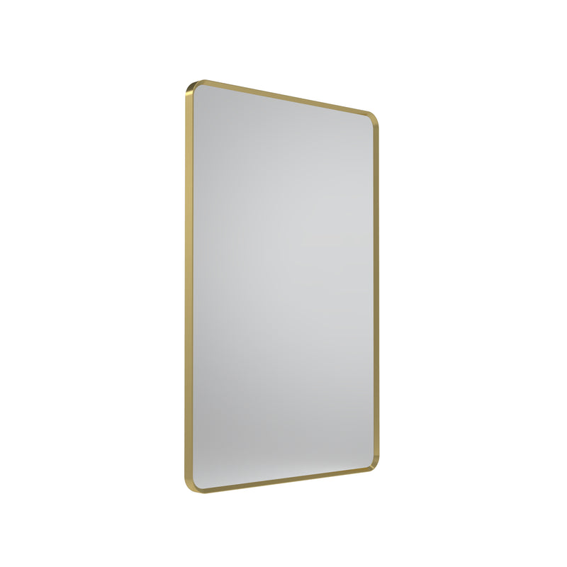 Tavistock Verge 450mm Rectangular Mirror - Brushed Brass
