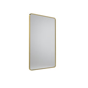 Tavistock Verge 450mm Rectangular Mirror - Brushed Brass