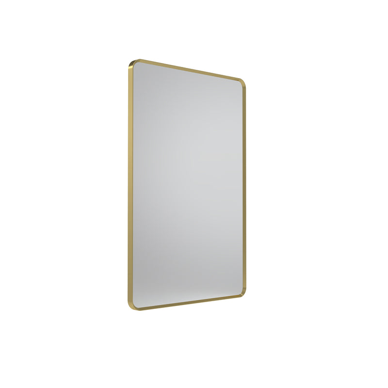 Tavistock Verge 450mm Rectangular Mirror - Brushed Brass
