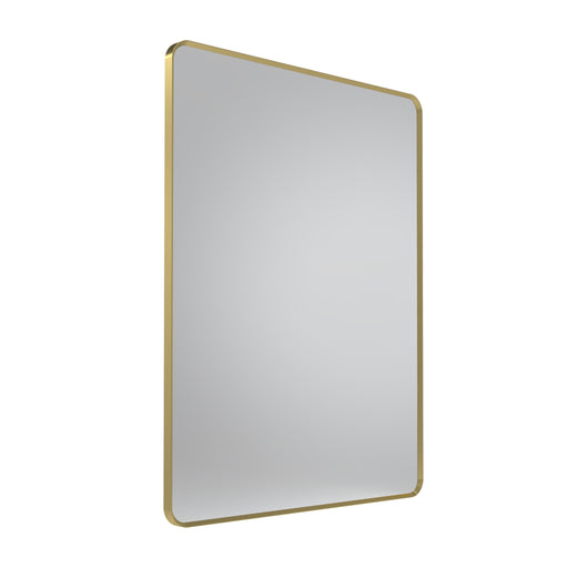 Tavistock Verge 600mm Rectangular Mirror - Brushed Brass